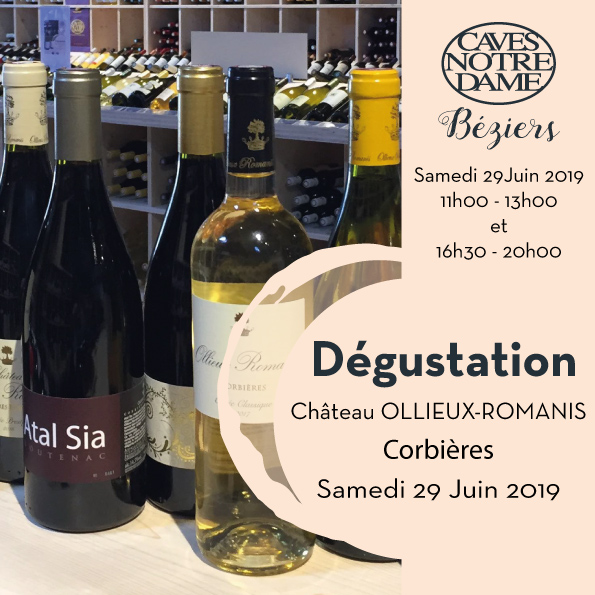 Dégustation Château OLLIEUX-ROMANIS (Corbières)
