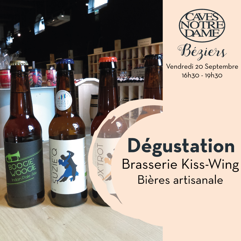 Dégustation Bières Artisanales Kiss-Wing