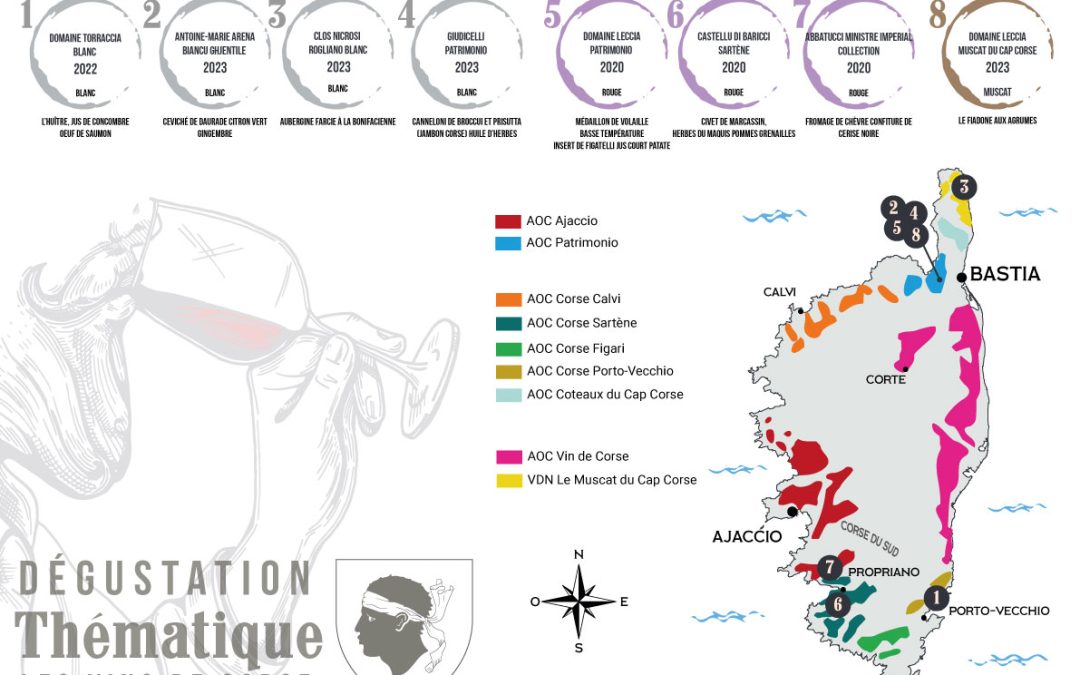 🍷 Soirée Dégustation Thématique : Explorez la Corse avec des accords raffinés 🍽