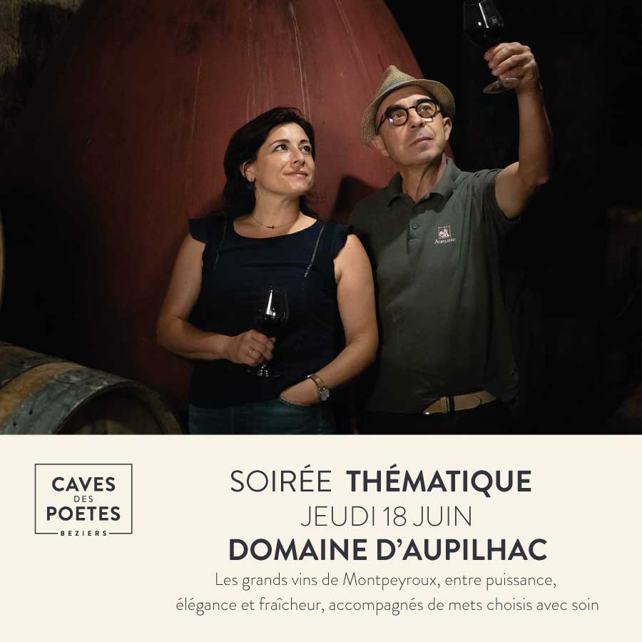 Domaine d'Aupilhac – Désirée & Sylvain Fadat Les grands vins de Montpeyroux, entre puissance, élégance et fraîcheur, accompagnés de mets choisis avec soin.