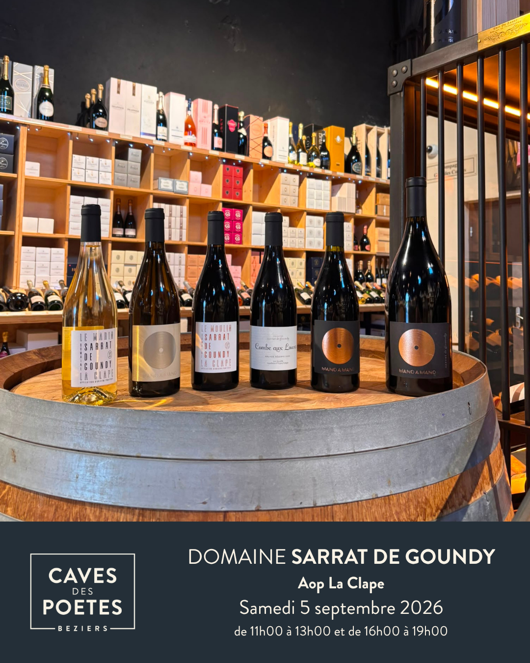 Samedi 5 Septembre – Domaine Sarrat de Goundy